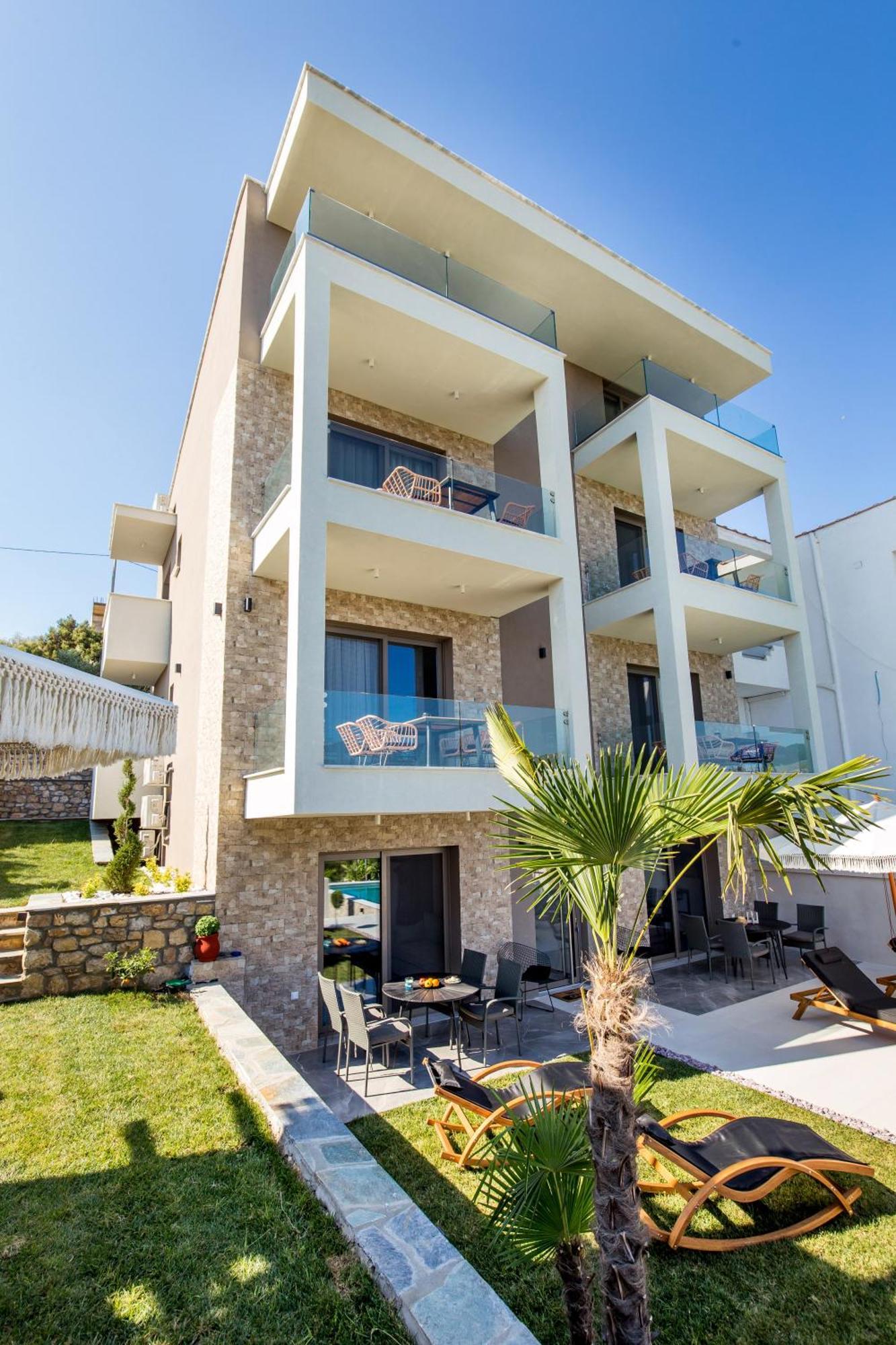 Aigli Skala Maries Deluxe Appartement Skála Marión Buitenkant foto
